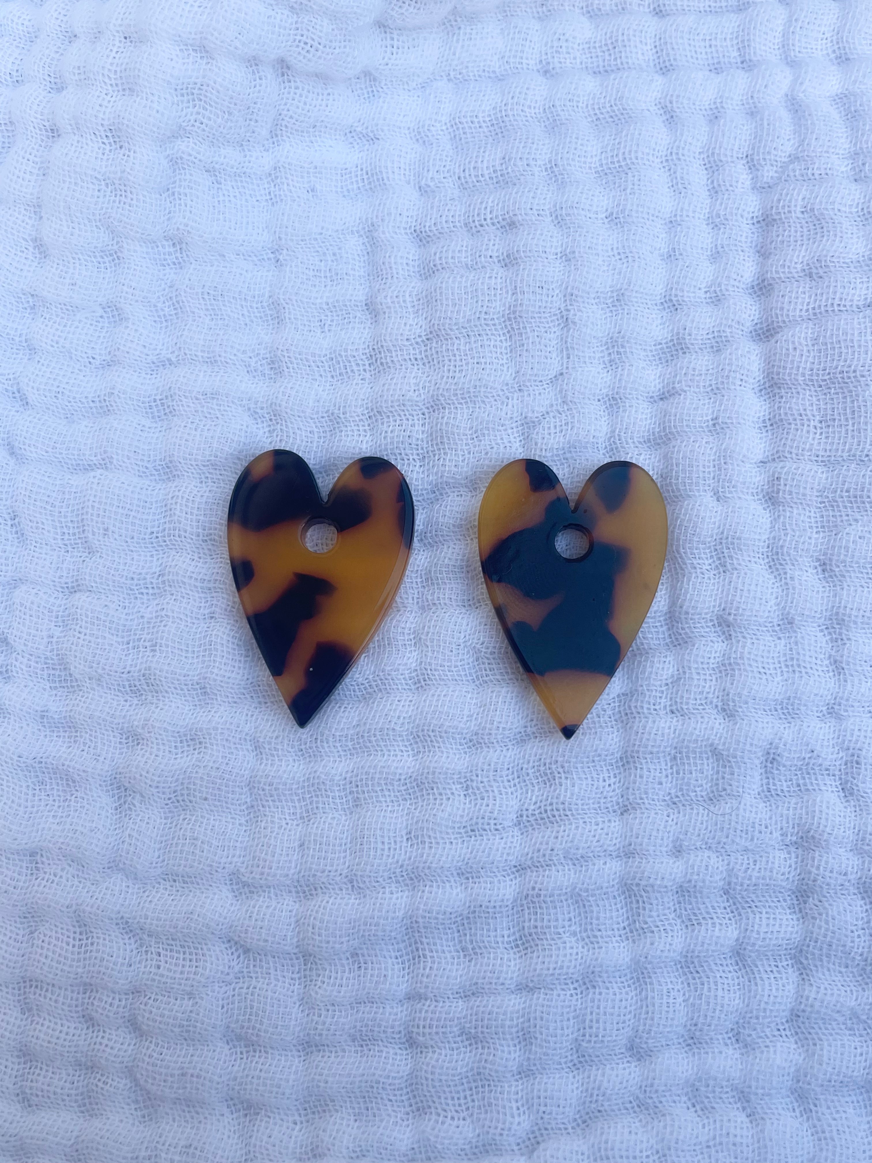 Breloques Cœur léopard