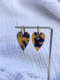 Boucles d'oreilles Cœur léopard
